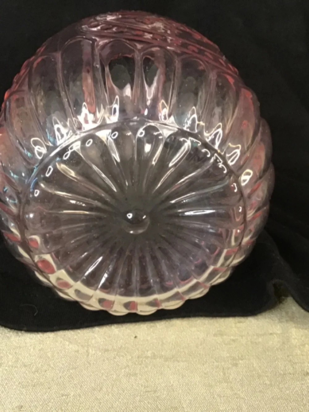 Pink Bedside Water Carefe & Glass Set. Crystal Night Pitcher & Tumbler Bathroom